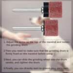 22 Pet Nail Grinder Replacement Kit with Grit Sanding Bands Pet Smoother Claw Care Black Grinding Drums Dog Nail Grinder Replacement Dog Claw Grooming Supplies(1/2 Inch 120 Grit) - Image 5