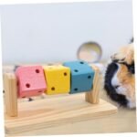 FAVOMOTO Hamster Chew Toys Rat Chew Toys Sturdy Wooden Enrichment Platform Natural Pet Cage Accessories for Small Animals - Image 8