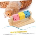 FAVOMOTO Hamster Chew Toys Rat Chew Toys Sturdy Wooden Enrichment Platform Natural Pet Cage Accessories for Small Animals - Image 9