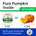 Pumpkin Powder for Dogs - Powdered High Fiber Supplement and Stool Softener - Treat Diarrhea, Constipation, Upset Stomach, Food Sensitivity - Improve Digestion - 230g (8oz) - Image 4