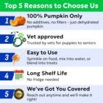 Pumpkin Powder for Dogs - Powdered High Fiber Supplement and Stool Softener - Treat Diarrhea, Constipation, Upset Stomach, Food Sensitivity - Improve Digestion - 230g (8oz) - Image 10