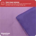 Downtown Pet Supply Two-Toned Waterproof Comfort Crate Mat Beds for Indoor/Outdoor Use (Light and Dark Purple, Small) - Image 5