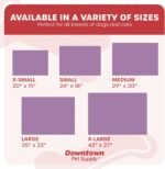Downtown Pet Supply Two-Toned Waterproof Comfort Crate Mat Beds for Indoor/Outdoor Use (Light and Dark Purple, Small) - Image 6
