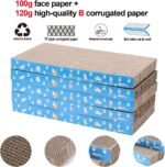 5 Packs in 1 Cat Scratch Pad, Cat Scratcher Cardboard,Reversible,Durable Recyclable Cardboard, Premium Scratch, Suitable for Cats to Rest, Grind Claws and Play - Image 6