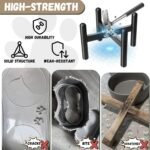 Raised Ceramic Dog Bowl - Elevated Food Water Dish with Stainless Steel Stand - for Small to Medium Dogs - 6 Inch - 2 Cups (28.75 fl oz) - Black - Image 5