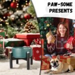 Raised Ceramic Dog Bowl - Elevated Food Water Dish with Stainless Steel Stand - for Small to Medium Dogs - 6 Inch - 2 Cups (28.75 fl oz) - Black - Image 10