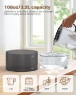 Cat Water Fountain: 3.2L Pet Drinking Bowl - Automatic Dog Running Water Dispenser Indoor - Small Animal Electric Waterfall Machine - Black Plastic Water Tank Super Quiet - Kitten Supplies - BEMOONY - Image 7