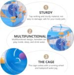 Double-Layer Hamster Cage Villa with Skylight, Acrylic Pet Hamster House for Small Animals, Portable - Image 4