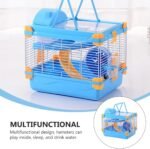Double-Layer Hamster Cage Villa with Skylight, Acrylic Pet Hamster House for Small Animals, Portable - Image 7