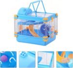 Double-Layer Hamster Cage Villa with Skylight, Acrylic Pet Hamster House for Small Animals, Portable - Image 9