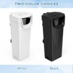 Aquarium Filter(3.5W), Fish Tank Filter, Turtle Tank Filter, Low-Water Filter for Small Fish Tank, Reptile Tank Up to 15Gallon, with 2 Cartridges(Black) - Image 8