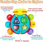 Baby Toys 6-12-18 Months, Tummy Time Toy for 1+ Year Old Learning Crawling Walking Baby Toy for 6 7 8 9 10 11 12 Month Old Infant Light Up Musical Development Toys for Babies Boys Girls Gifts - Image 3