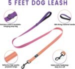 Roses&Poetry Dog Harness and Leash Set for Mediumn Dogs, No Pull Dog Harness Adjustable Reflective, Dog Vest Harnesses Comfort Padded Handle, Pet Harness for Training Outdoor Walking（Mistyrose-M - Image 5