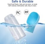 Colorday Handheld Dog Food & Treat Dispenser Built-in Clicker & Treat Pouch, Slow Feeder for Puppy Training Walking Hiking Traveling (10 OZ, Blue) - Image 8