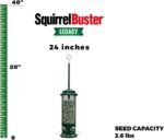 Squirrel Buster Legacy Truly Squirrel-Proof Wild Bird Feeder w/4 Stainless Steel Perches and 4 Seed Ports, for Clinging and Perching Birds, 2.6 lbs Seed Capacity, Green - Image 3