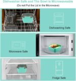 4 Pack Salad Lunch Container with 4 Compartment Tray, 52 Oz Bento Box with Spoon, Dressing Cup, Portable Lunch Bowl for Meal, Salad Toppings, Snacks, Fruit - Image 4