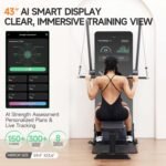 Smart Home Gym Fitness Mirror, 260lbs Digital Resistance Strength Training System, AI-Powered Cable Machine, Real-Time Tracking Smith Machine, All-in-One Adjustable Home Gym Equipment - Image 4