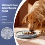 Slow Feeder Dog Bowl with Non-Slip Base, Silicone Puzzle Dog Food Bowl with Unique Design, Slow Feeding Bowl for All Types of Dogs Cats, Interactive Slow Eating, Anti-Choking, BPA-Free - Image 3