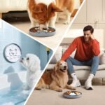 Slow Feeder Dog Bowl with Non-Slip Base, Silicone Puzzle Dog Food Bowl with Unique Design, Slow Feeding Bowl for All Types of Dogs Cats, Interactive Slow Eating, Anti-Choking, BPA-Free - Image 8