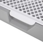 GLOGLOW Dog Pee Pad Holder Tray with Grate, Dog Litter Box Toilet, No Leak, Less Mess, Indoor Outdoor for Small to Medium Dogs (Gray) - Image 10