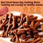 Dental Chew Bone Sticks for Dogs - Beef Flavor Teeth Cleaning Treats Chew Toy for Small Medium Dogs (Beef Dental Chew Sticks 1pcs) - Image 3