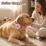 Floral Dog Collar with Bell and Flower, Cute Dog Collar for Puppy Small Medium Large Dogs, Pink Girl Dog Collar for Female/Male Dog Birthday Wedding Photo Props - Image 8