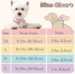 Floral Dog Collar with Bell and Flower, Cute Dog Collar for Puppy Small Medium Large Dogs, Pink Girl Dog Collar for Female/Male Dog Birthday Wedding Photo Props - Image 9