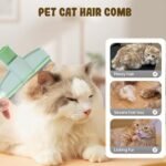 Cat Flea Comb | Kitten Flea Comb Tick Removal Brush | with Release Button, Ergonomic Deshedding Tool Grooming Brush for Kitten Puppy - Image 10