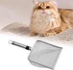 Cat Litter Scoop, Sand Strainer, Sand Scoop with Handle, Mesh Strainer, Poop Scoop, Pet Strainer, Litter Scoop, Cat Litter Scoop for Small Animals, Mesh Spacing 5 - Image 3