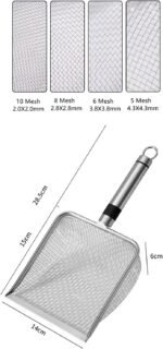 Cat Litter Scoop, Sand Strainer, Sand Scoop with Handle, Mesh Strainer, Poop Scoop, Pet Strainer, Litter Scoop, Cat Litter Scoop for Small Animals, Mesh Spacing 5 - Image 4