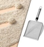 Cat Litter Scoop, Sand Strainer, Sand Scoop with Handle, Mesh Strainer, Poop Scoop, Pet Strainer, Litter Scoop, Cat Litter Scoop for Small Animals, Mesh Spacing 5 - Image 6