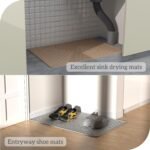 OHMO Cat Litter Mat Large 80x60cm Grey Premium Silicone Rubber, Easy Clean Waterproof Kitty Under Box Trapping Mat, Keep The Floor Tidy - Image 8