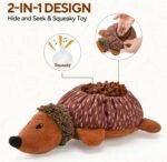 2 in1 Interactive Hedgehog Dog Toy, Plush Dog Snuffle Toy, Enrichment Toys for Small Dog - Image 5