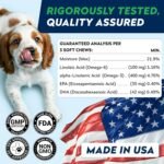 StrellaLab Omega 3 for Dogs - (360Ct) Fish Oil Treats - Skin&Coat Supplement - Dry Skin, Shedding, Pet Salmon Oil Chews - Salmon Flavor - Image 6