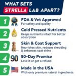 StrellaLab Omega 3 for Dogs - (360Ct) Fish Oil Treats - Skin&Coat Supplement - Dry Skin, Shedding, Pet Salmon Oil Chews - Salmon Flavor - Image 8