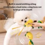 Interactive Squeaky Plush Dog Rope Toy for Pull Play Fruit Design Safe Squeaky Cotton for Pet Bonding Entertainment Dog Toy - Image 6