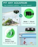 Automatic Fish Feeder for Aquarium - Auto Fish Food Dispenser Rechargeable for Fish Tank Vacation Fish Feeder Timer with USB Charger Cable - Image 4