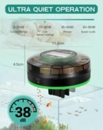 Automatic Fish Feeder for Aquarium - Auto Fish Food Dispenser Rechargeable for Fish Tank Vacation Fish Feeder Timer with USB Charger Cable - Image 8