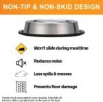 NEATER PET BRANDS Slow Feed Bowl Stainless Steel Metal (Non Tip Style) - Stops Dog Food Gulping, Bloat and Rapid Eating (Large, Non-Tip Base) - Image 6