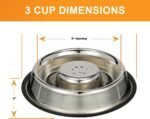 NEATER PET BRANDS Slow Feed Bowl Stainless Steel Metal (Non Tip Style) - Stops Dog Food Gulping, Bloat and Rapid Eating (Large, Non-Tip Base) - Image 8