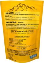 Beef Esophagus Sticks - Beef Esophagus Dog CHEW Treats - (6 INCH 30 Pack Approx. 448 Grams) - Single Ingredient - 100% Natural - Rich in GLUCOSAMINE and CHONDROITIN - Image 5
