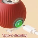 3pcs Interactive Cat Toys for Indoor Cats,with A Tail Interactive Cat Toy Ball Rolls, Spins & Wiggles for Fun, Exercise & Mental Enrichment,for Bored Indoor Adult Cats and Dog（Red Gray Green - Image 5