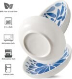 3 Ceramic Cat Bowls,5.5 inch Wide Shallow Cat Food Bowl for Relief Whisker Fatigue - Image 4