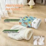 Cat Sleeping Bag,Soft Plush Large Cat Winter Sleeping Bag Cat Sack,Self Warm Cat Bed for Winter Cosy,360° Wrap Cat Bed Cave for Cats up to 8kg - Image 4