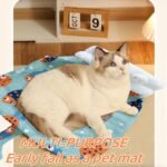 Cat Sleeping Bag,Soft Plush Large Cat Winter Sleeping Bag Cat Sack,Self Warm Cat Bed for Winter Cosy,360° Wrap Cat Bed Cave for Cats up to 8kg - Image 8