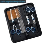 Oillase 5 in 1 Premium Dog Grooming Scissors, Professional Dog Scissors for Grooming with Safety Round Tips, Stainless Steel Thinning Shears, Pet Cat Shears for Grooming Kit - Image 7
