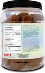 NuAge Protein Squares Crunchy Peanut (1.08 kg) | 16g Protein | 1g Sugar | 5g Fibre | High-Protein Snack | 24 Servings | Made in Canada - Image 3