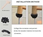 Pet Playpen for Puppy - Plastic Yard Fence Tent for Small Animals,Rabbits Puppy Kennel Cage,Portable Large Space with Transparent White 12 Panels - Image 8