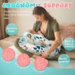 Nursing Pillow for Breastfeeding - Ergonomic Comfort & Support Baby Pillow for Bottle Feeding and Breastfeeding, Easier and Healthier Nursing, Firm Fiber Fill, with Removable Cover (Lion) - Image 3