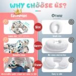 Nursing Pillow for Breastfeeding - Ergonomic Comfort & Support Baby Pillow for Bottle Feeding and Breastfeeding, Easier and Healthier Nursing, Firm Fiber Fill, with Removable Cover (Lion) - Image 4